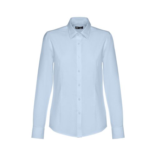 THC TOKYO WOMEN II. Women's long-sleeved oxford shirt with pearl coloured buttons