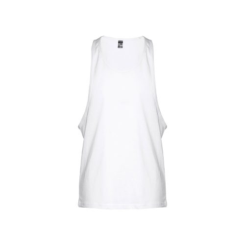 THC IBIZA WH. Men's split-sleeve cotton T-shirt with dropped armholes