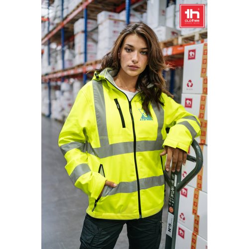 THC ZAGREB WORK. High-visibility softshell jacket (unisex, class 111)