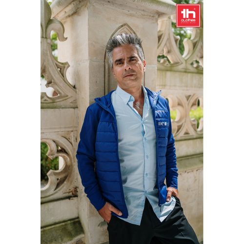 THC SKOPJE. Men's hooded jacket in 300T taffeta