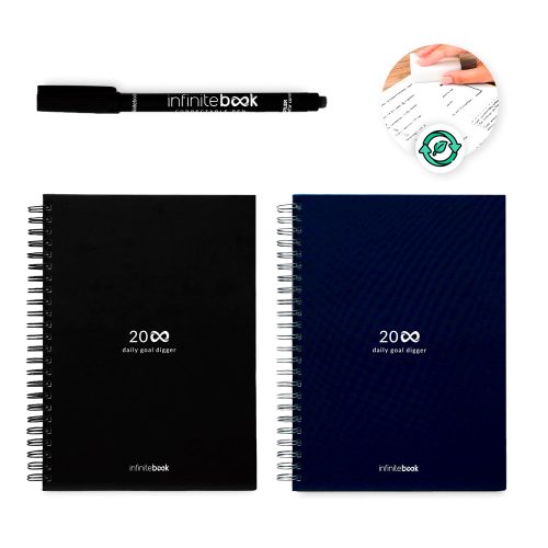 STARTER KIT INFINITE PLANNER A5. Set includes an A5"infinite Diary", cleaning kit, marker and marker holder