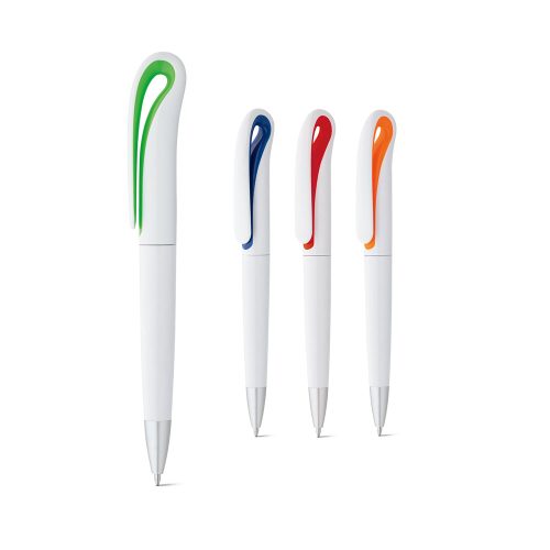 TOUCAN. Ball pen with twist mechanism and clip