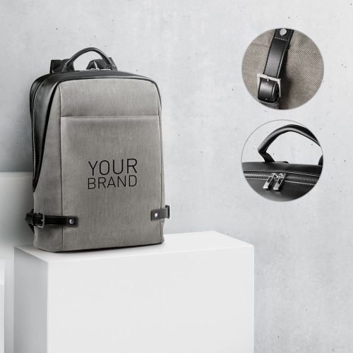 DIVERGENT BACKPACK II. Backpack for laptop up to 15.6'' in fabric and PU