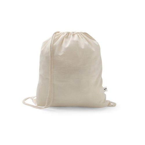 SALAMANCA. Drawstring bag in recycled cotton (70%) and polyester (30% rPET) (150 g/m²)