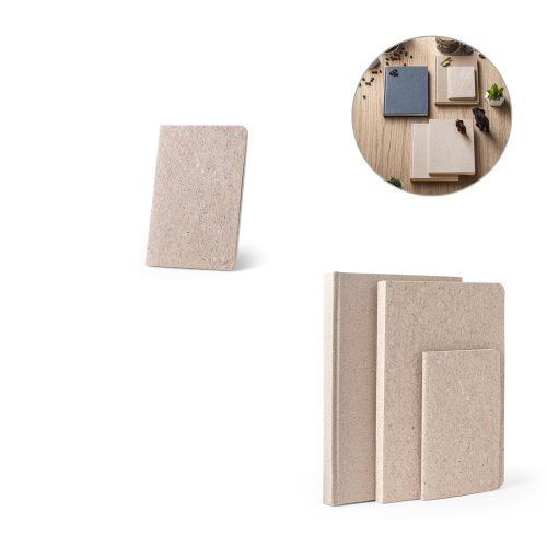 TEAPAD SOFT. A6 notepad with flexible cover made from tea leafs waste (65%)