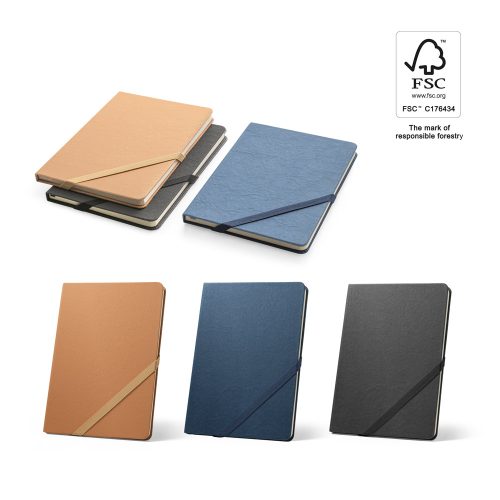 HUXLEY. A5 notebook with hard cover, made from water-resistant paper