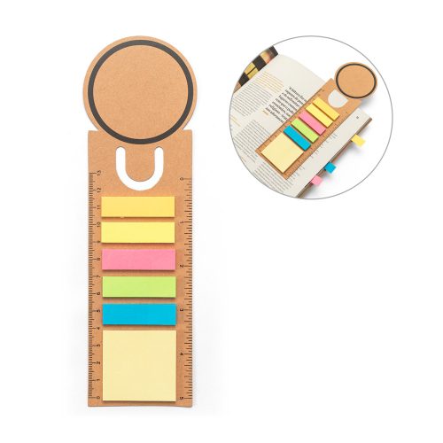 SAWYER. 3-in-1 office set, made from 100% recycled paper, with a round top and black printing all around