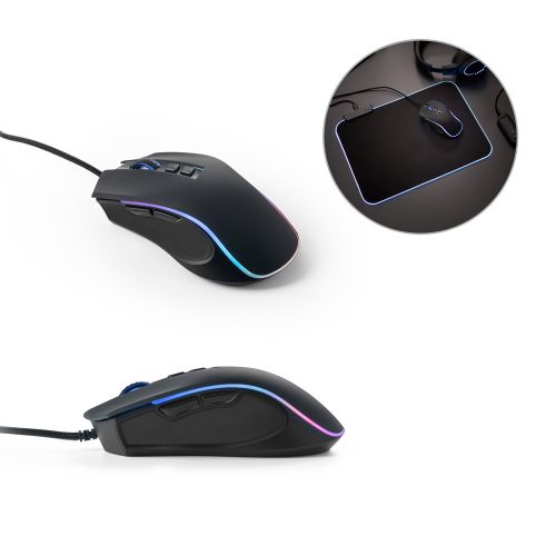 THORNE MOUSE RGB. Gaming mouse with 1.5m cable and ABS RGB LED lights