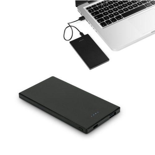 DENNING. 5,000 mAh slim stainless steel power bank