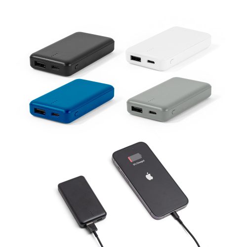 SHERYL. Power bank 4,000 mAh in recycled ABS (100% rABS)