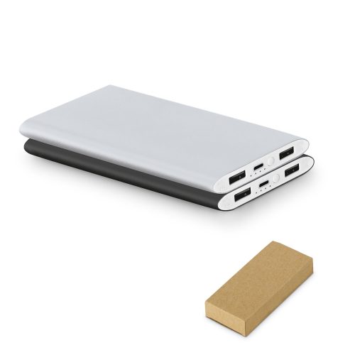 NOBEL. Power bank 7,200 mAh in recycled aluminium (100% rAL)