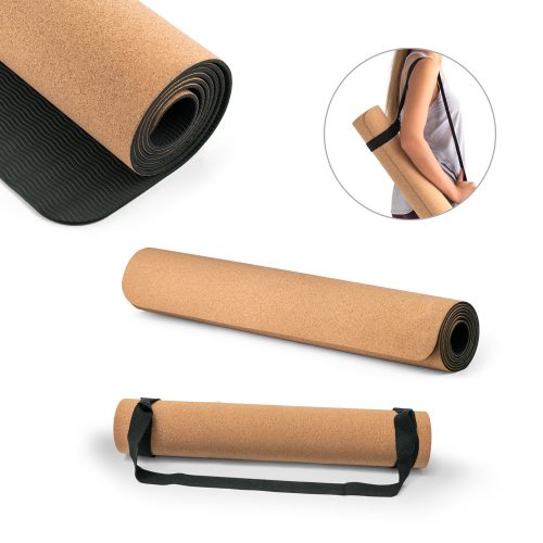 GERES. Exercise mat for yoga made of cork and TPE. Up to 3,7 mm thick