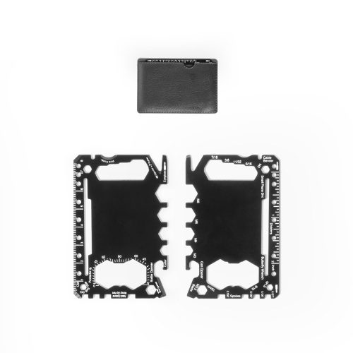 PEEBLES. Stainless steel multifunction card with 20 functions