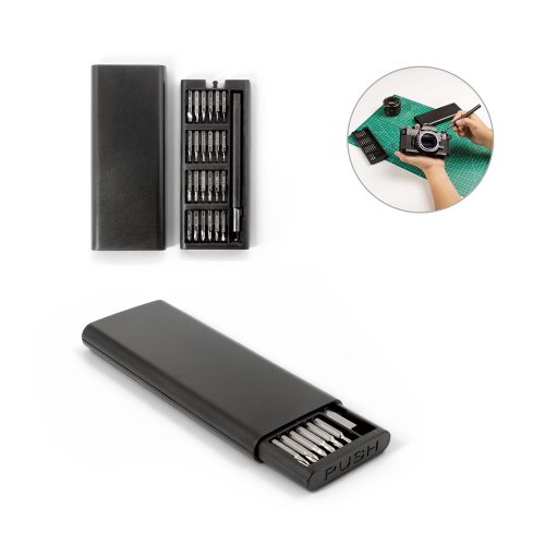 ATOM. Set of screwdrivers with different carbon steel magnetic tips