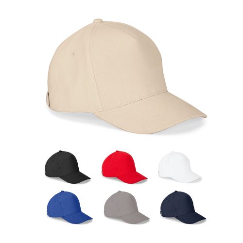 ASHTON. 100% cotton cap (260 g/m²) with 5 panels